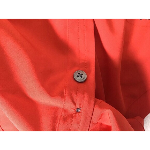 PROJEK RAW Men's Red Tech Design Bottom Up Short Sleeve Stretch Shirt Sz Medium - Picture 9 of 14